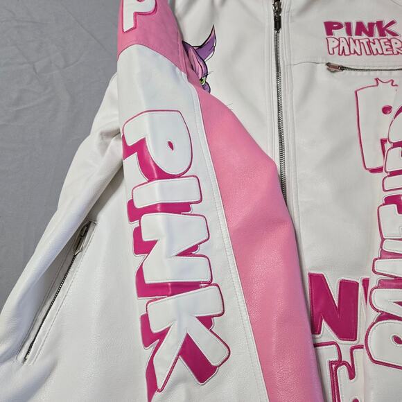 HeadGear Classics Nostalgia Co. Sz3XL Pink Moto Racing Jacket - Picture 3 of 7